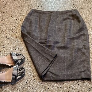 Linda Allard Ellen Tracy patterned pencil skirt